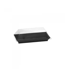 Assiette CUBIK 65x130mm noir